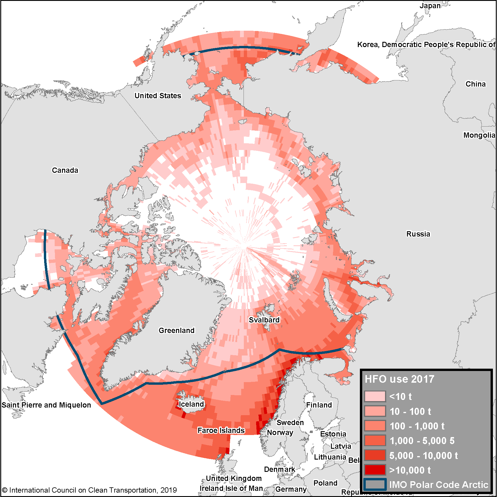 Figure 1. Arctic HFO use, 2017