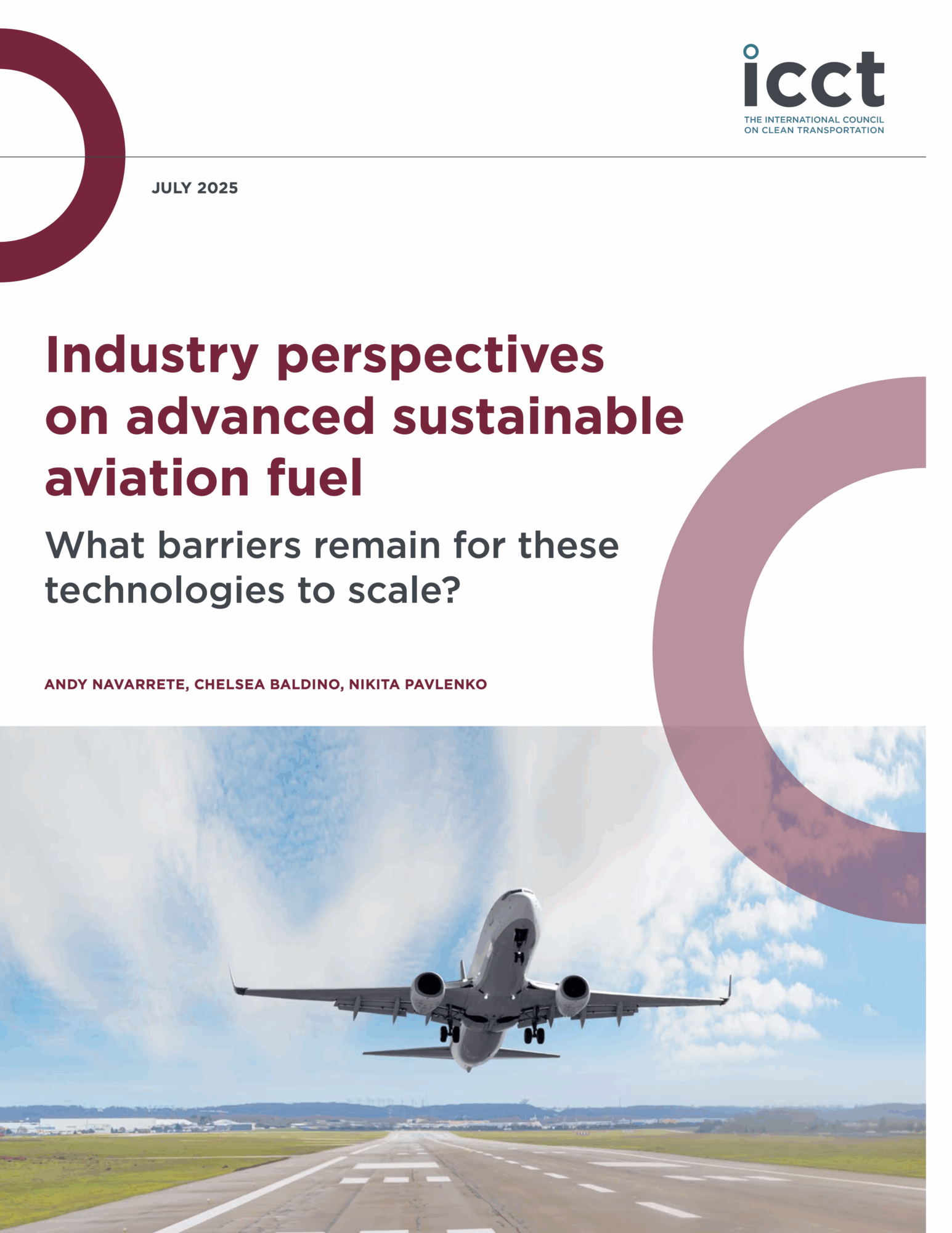 Advance SAF report cover